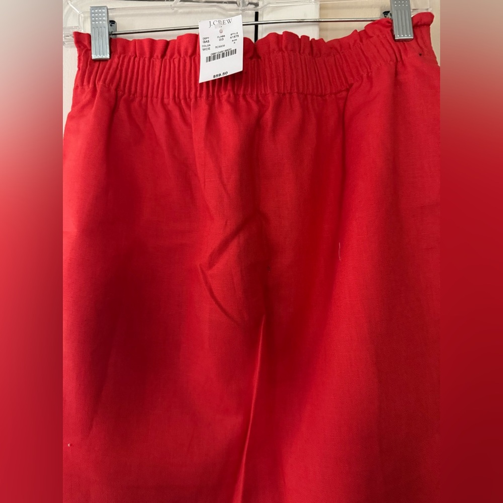 J. Crew Vibrant Red casual skirt